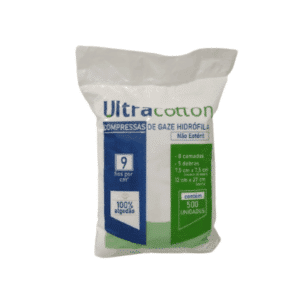 Compressa de Gaze 9 fios 500 unidades Melhormed