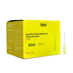 Agulha Hipodérmica Medix Caixa com 100 Unidades