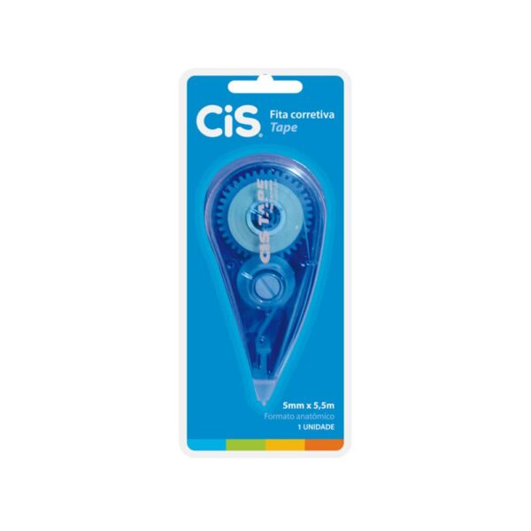 Fita Corretiva Cis Tape – 5mm x 5,5m - 1 Unidade