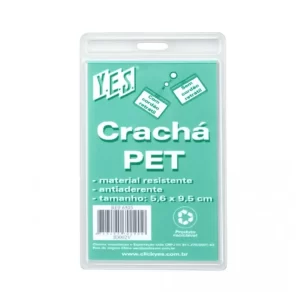 Crachá em PET – Vertical (Retrato) – Sem Acessório