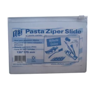 Pasta com Zíper Slide Multiuso 130x175 mm – Yes