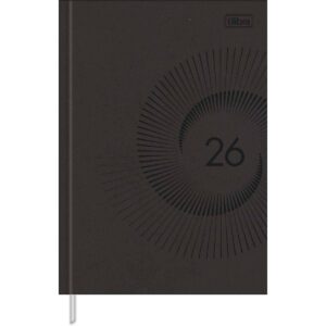 Agenda executiva costurada Prátika da Tilibra Preta