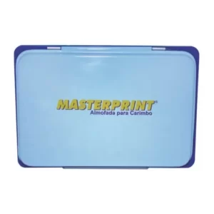 Almofada para Carimbo com Tinta Azul – Masterprint