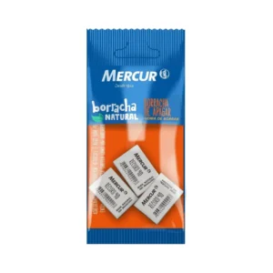 Borracha Mercur Record 40 Natural Branca pack com 3 unidades