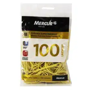 Elástico Mercur Super Amarelo n.18 pacote com 100 pcs