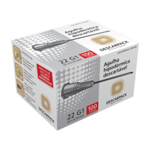 Agulha HiPodérmica 25X 0,70mm Descarpack