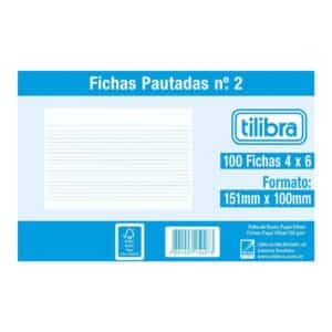 Ficha Pautada Nº 2 - 4x6 100 Folhas