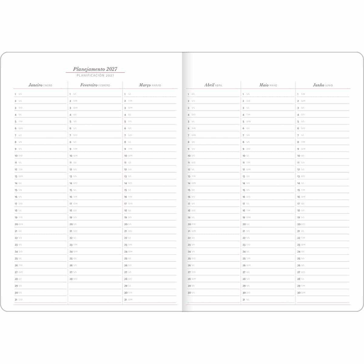 Planner Executivo Grampeado Cambridge 2027 Tilibra - Imagem 3