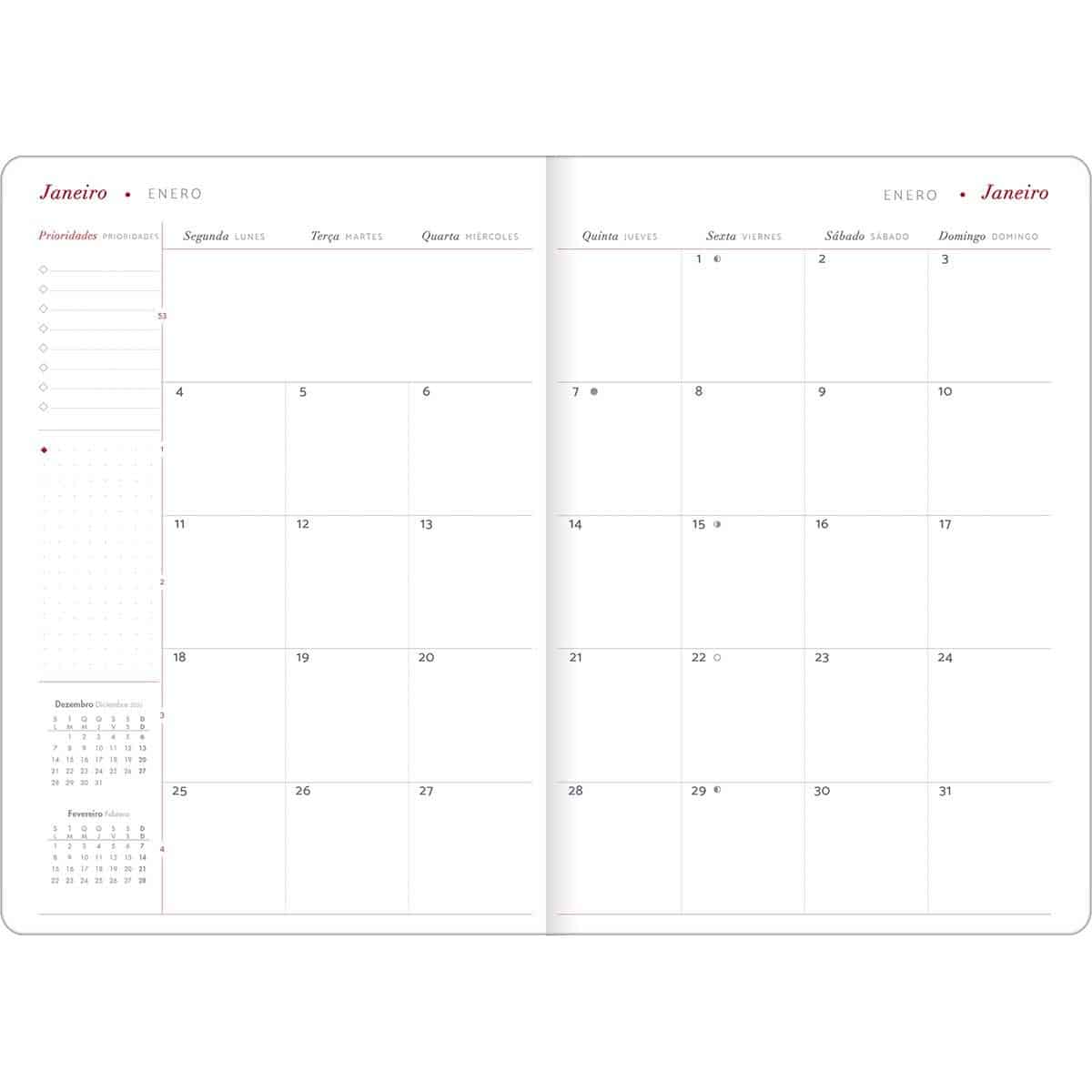 Planner Executivo Grampeado Cambridge 2027 Tilibra - Imagem 2
