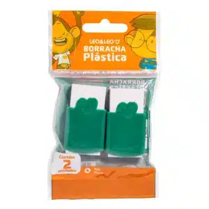 Kit 2 Borrachas Brancas Leoeleo com Cinta