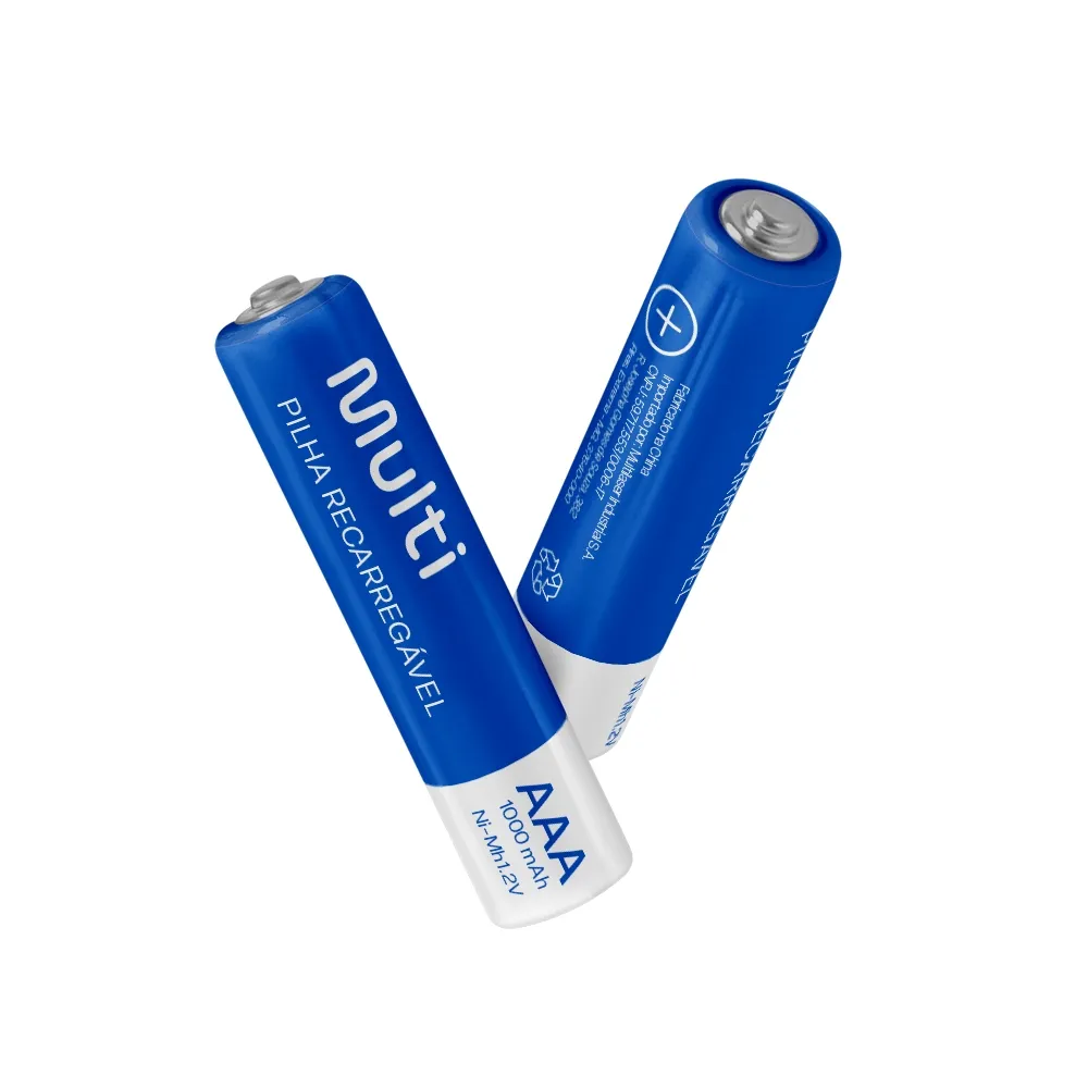 Pilhas Recarregáveis AAA Multi CB050 1000 mAh – Kit com 4 Unidades - Imagem 3